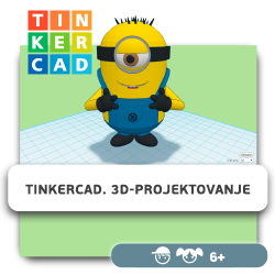Tinkercad. 3D-projektovanje - KIBERone. Škola digitalne pismenosti. Programiranje za decu. IT edukacija dece. Belgrade