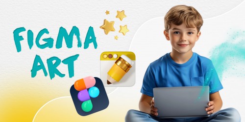 Figma Art - grafički mađioničar - KIBERone. Škola digitalne pismenosti. Programiranje za decu. IT edukacija dece. Belgrade